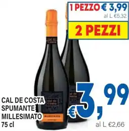 DEM Cal de costa spumante millesimato offerta