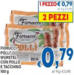 DEM Fiorucci polli' wurstel con pollo e tacchino offerta