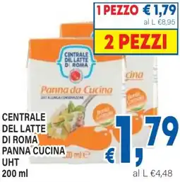 DEM Centrale del latte di roma panna cucina uht offerta