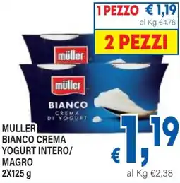 DEM Muller bianco crema yogurt intero/ magro offerta