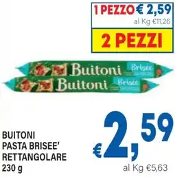 DEM Buitoni pasta brisee' rettangolare offerta