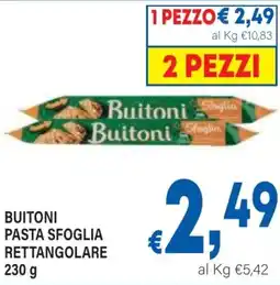 DEM Buitoni pasta sfoglia rettangolare offerta
