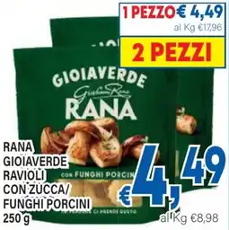 DEM Rana gioiaverde ravioli con zucca/ funghi porcini offerta