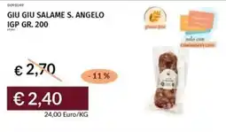Prezzemolo e Vitale Giu giu salame s. angelo igp offerta