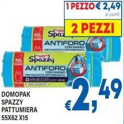 DEM Domopak spazzy pattumiera 55x62 x15 offerta