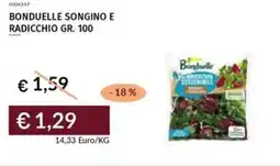 Prezzemolo e Vitale Bonduelle songino e radicchio offerta