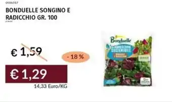 Prezzemolo e Vitale Bonduelle songino e radicchio offerta