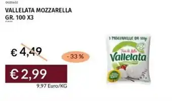 Prezzemolo e Vitale Vallelata mozzarella offerta