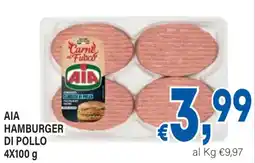 DEM Aia hamburger di pollo offerta