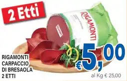 DEM Rigamonti carpaccio di bresaola offerta