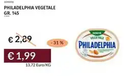 Prezzemolo e Vitale Philadelphia vegetale offerta
