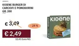 Prezzemolo e Vitale Kioene burger di carciofi e pomodorini offerta