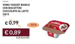 Prezzemolo e Vitale Yomo yogurt bianco con biscottini cioccolato al latte offerta