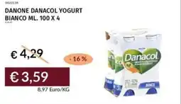 Prezzemolo e Vitale Danone danacol yogurt bianco offerta