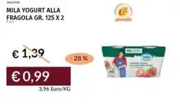 Prezzemolo e Vitale Mila yogurt alla fragola offerta