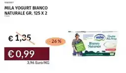 Prezzemolo e Vitale Mila yogurt bianco naturale offerta