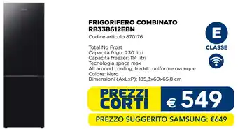 SAMSUNG FRIGORIFERO COMBINATO RB33B612EBN