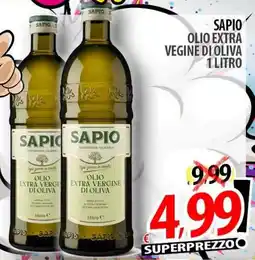 Il Genio Supermercato Sapio olio extra vegine di oliva offerta