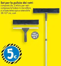 Tedi Set per la pulizia dei vetri offerta
