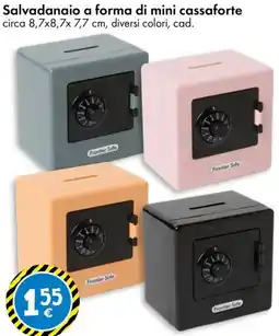 Tedi Salvadanaio a forma di mini cassaforte offerta