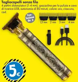 Tedi Tagliacapelli senza filo offerta