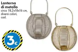 Tedi Lanterna di metallo offerta