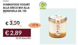 Prezzemolo e Vitale Synbiofood yogurt alla greca bio alla mandorla offerta