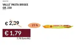 Prezzemolo e Vitale Valle' pasta brisee offerta