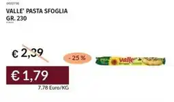 Prezzemolo e Vitale Valle' pasta sfoglia offerta