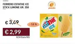 Prezzemolo e Vitale Ferrero estathe ice stick limone offerta