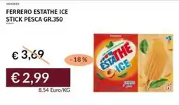 Prezzemolo e Vitale Ferrero estathe ice stick pesca offerta