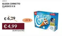 Prezzemolo e Vitale Algida cornetto classico x 8 offerta