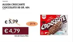Prezzemolo e Vitale Algida croccante cioccolato x8 offerta