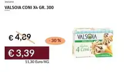 Prezzemolo e Vitale Valsoia coni x4 offerta