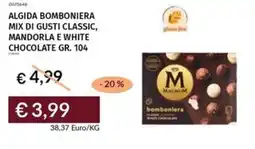 Prezzemolo e Vitale Algida bomboniera mix di gusti classic, mandorla e white chocolate offerta