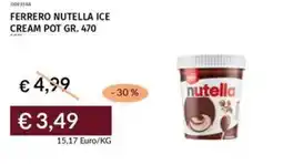 Prezzemolo e Vitale Ferrero nutella ice cream pot offerta