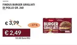 Prezzemolo e Vitale Findus burger grigliati di pollo offerta
