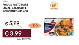 Prezzemolo e Vitale Findus misto mare cozze, calamari e pomodoro offerta
