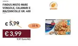 Prezzemolo e Vitale Findus misto mare vongole, calamari e mazzancolle offerta