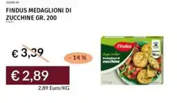 Prezzemolo e Vitale Findus medaglioni di zucchine offerta