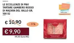 Prezzemolo e Vitale Le eccellenze di p&v tartare gambero rosso di mazara del vallo offerta
