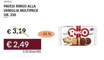 Prezzemolo e Vitale Pavesi ringo alla vaniglia multipack offerta