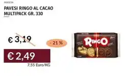 Prezzemolo e Vitale Pavesi ringo al cacao multipack offerta