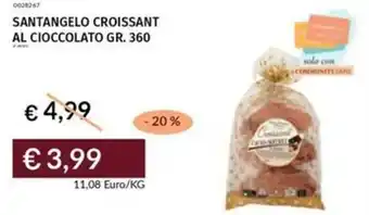 Prezzemolo e Vitale Santangelo croissant al cioccolato offerta