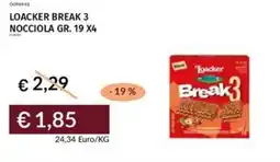 Prezzemolo e Vitale Loacker break 3 nocciola offerta