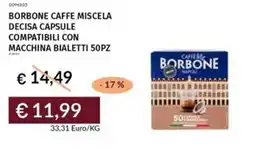 Prezzemolo e Vitale Borbone caffe miscela decisa capsule compatibili con macchina bialetti offerta
