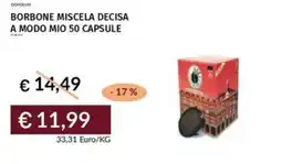 Prezzemolo e Vitale Borbone miscela decisa a modo mio 50 capsule offerta