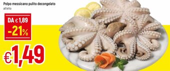 Famila Polpo messicano pulito decongelato offerta