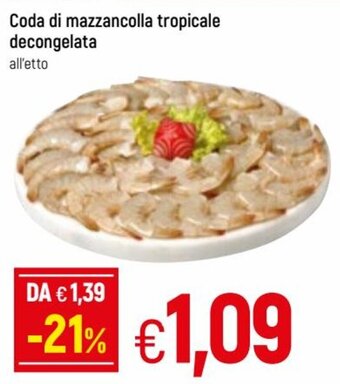 Famila Coda di mazzancolla tropicale decongelata offerta