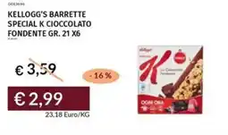 Prezzemolo e Vitale Kellogg's barrette special k cioccolato fondente offerta